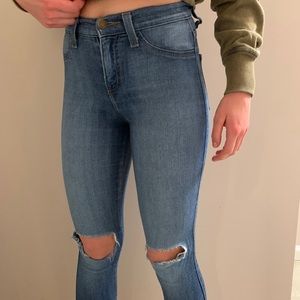 High Rise Skinny Semi Ripped Fashion Nova Jeans